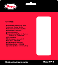Thumbnail of document Manual - MW-1 Pocket Wind Meter